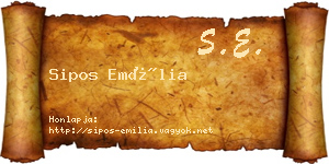Sipos Emília névjegykártya